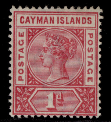 cayman-islands-qv-sg2a-1d-pale-carmine-m-mint-cat-21