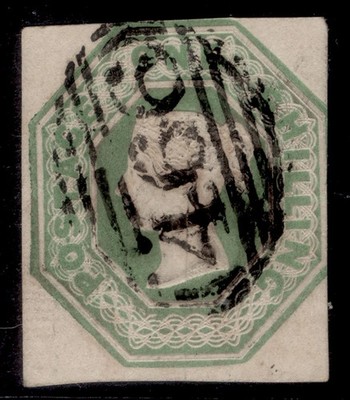 gb-qv-sg54-scarce-1s-pale-green-cut-square-used-cat-750