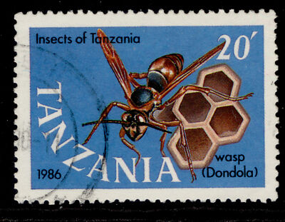tanzania-qeii-sg525-1987-20s-wasp-fine-used