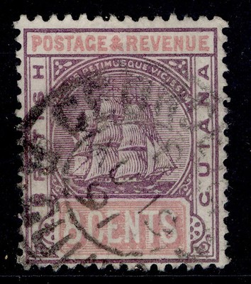british-guiana-qv-sg199-8c-dull-purple-rose-fine-used