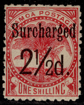 samoa-qv-sg86-2d-on-1s-dull-rose-camine-toned-m-mint-cat-15