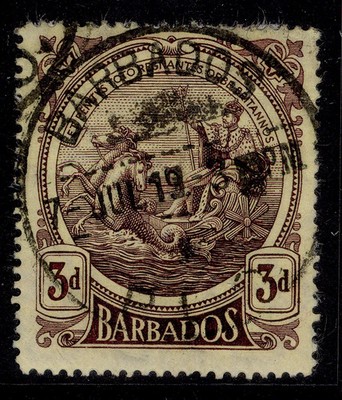 barbados-gv-sg186-3d-purple-yellow-fine-used-cat-20-cds