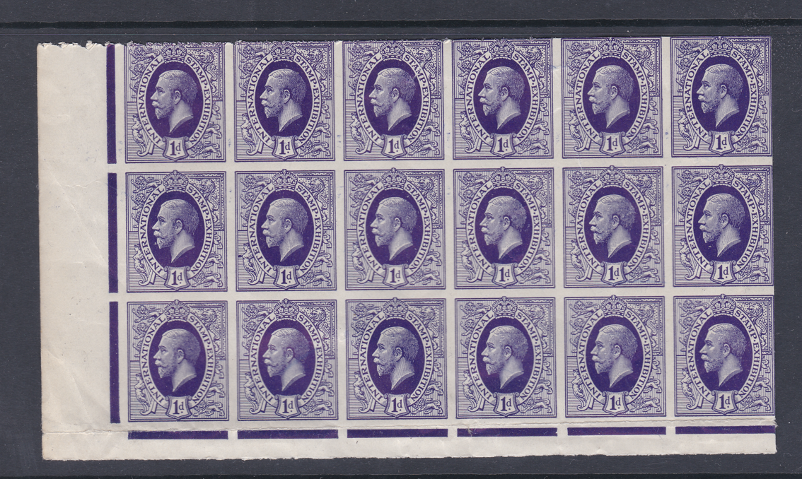 1912-1d-george-v-purple-imperf-international-stamp-exhibition-blck-of-18-u-m