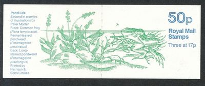 fb33-1985-common-frog-pond-life-star-50p-folded-booklet-cyl-b36