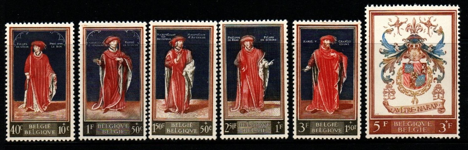 belgium-sg1689-94-1959-royal-library-of-belgium-fund-mnh