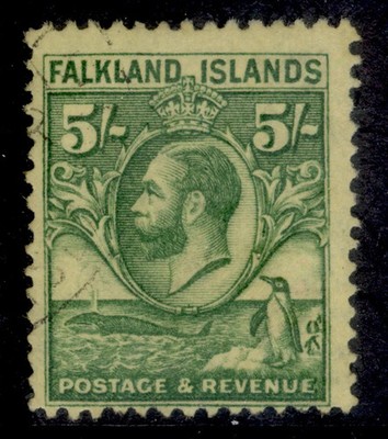 falkland-islands-gv-sg124-5s-green-yellow-fine-used-cat-120