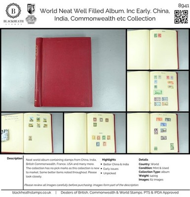 8941-world-neat-well-filled-album-inc-early-china-india-commonwealth-etc-m
