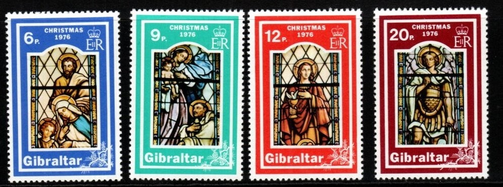 gibraltar-sg367-70-1976-christmas-mnh
