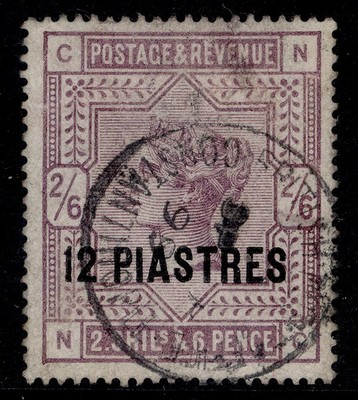 british-levant-qv-sg3a-12-pi-on-2s-6d-lilac-white-paper-fine-used-cat-45-cds