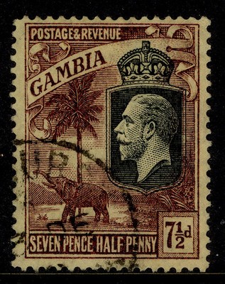 gambia-gv-sg132-7d-purple-yellow-fine-used-cat-95-wmk-script