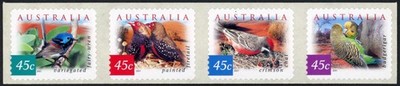 australia-sg2130-3-2001-fauna-and-flora-desert-birds-strip-of-4