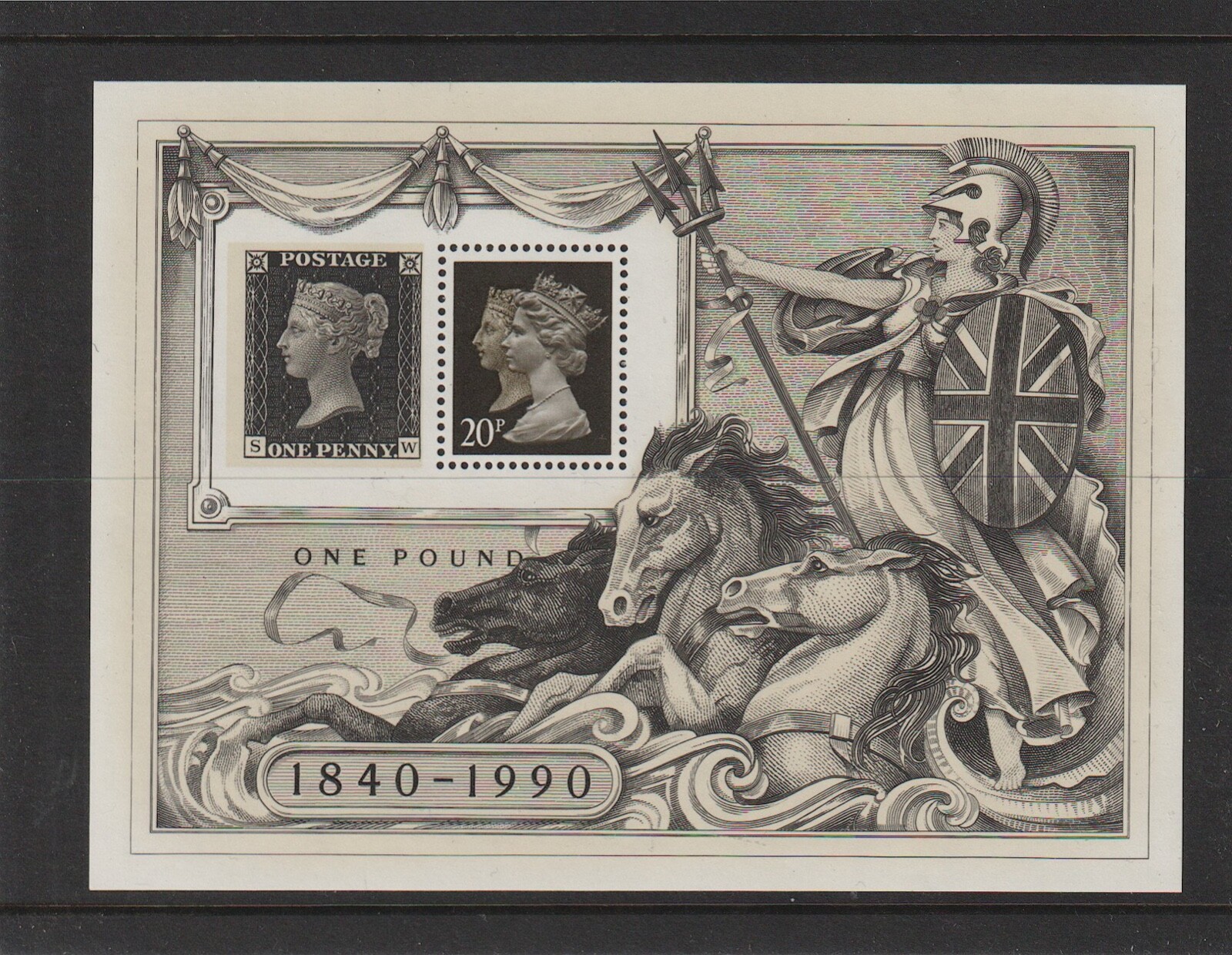 gb-1990-150th-anniversary-of-the-penny-black-miniature-sheet-sg-ms1501