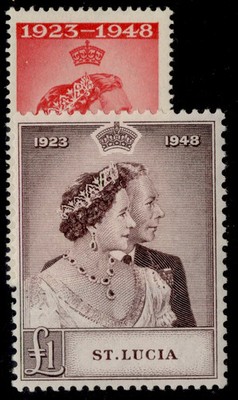 st-lucia-gvi-sg144-145-1948-royal-silver-wedding-set-m-mint-cat-25