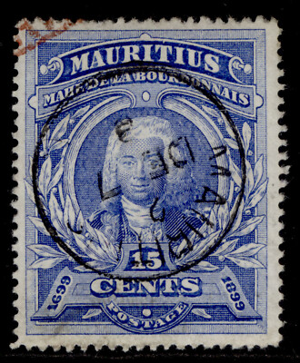 mauritius-qv-sg136-15c-ultramarine-used-cds