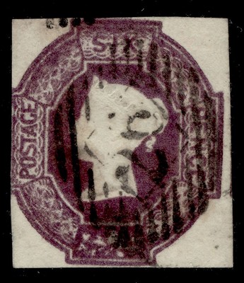 gb-qv-sg60wk-scarce-6d-purple-wmk-inv-rev-cut-square-used-cat-1000