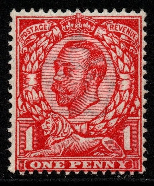 gb-sg342-1912-1d-scarlet-wmk-imperial-crown-mtd-mint