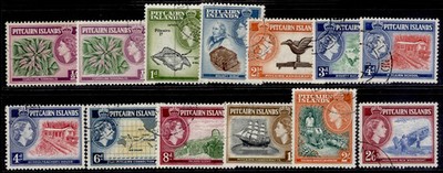 pitcairn-islands-qeii-sg18-28-1957-63-set-incl-both-d-shades-fine-used