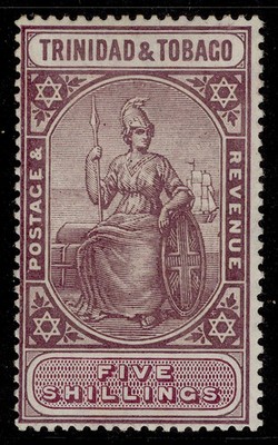 trinidad-tobago-gv-sg155a-5s-deep-purple-mauve-nh-mint-cat-90