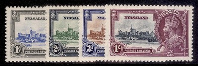 nyasaland-protectorate-gv-sg123-126-1935-silver-jubilee-set-m-mint-cat-42