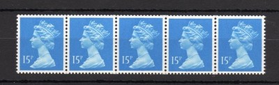 15p-machin-unmounted-mint-coil-strip-of-5