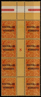 new-hebrides-edvii-sg-f4-50c-gutter-block-8-millesime-nh-mint