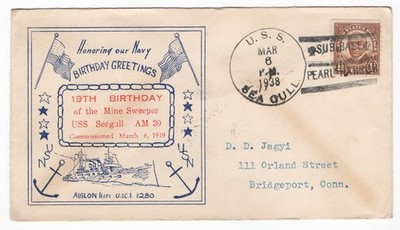 usa-1938-uss-seagull-mine-sweeper-19th-birthday-illus-cover-sub-base-pearl-harb