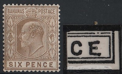 bahamas-1906-mca-6d-bistre-brown-with-malformed-e-variety-vf-mint-sg74a