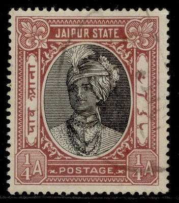 indian-states-jaipur-gv-sg58-a-brown-brown-lake-fine-used
