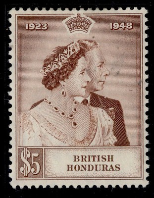 british-honduras-gvi-sg165-5-brown-m-mint-cat-30