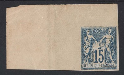 france-1892-p-c-15c-blue-imperf-type-ii-proof-fine-unused-c270