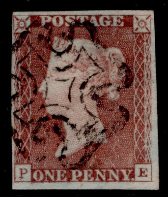 gb-qv-sg7-1d-red-brown-black-plate-11-fine-used-cat-130-black-mx-pe