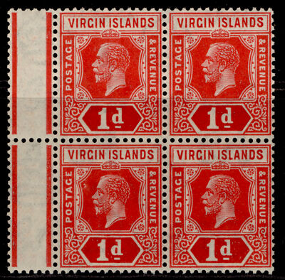 british-virgin-islands-gv-sg81-1d-scarlet-dp-carm-block-x-4-nh-mint-cat-44