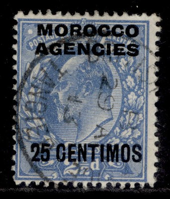 morocco-agencies-spa-gv-sg124-25c-on-2d-bright-blue-fine-used-cat-55-cds