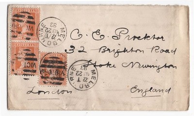 australia-1893-cover-franked-3x-victoria-1d-melbourne-to-london