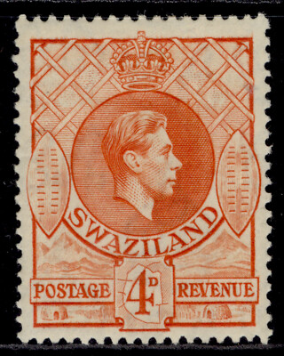 swaziland-gvi-sg33-4d-orange-m-mint-cat-14