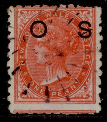 australia-new-south-wales-qv-sg-o20-1d-orange-to-scarlet-fine-used