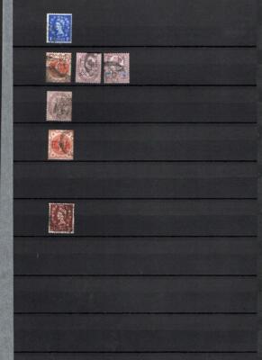 collection-of-gb-perfins-on-double-sided-page