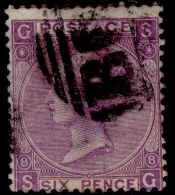 alexandria-qv-sg-z24-1867-70-6d-violet-used-cat-38-bpo-abroad-b01-plate-8-sg
