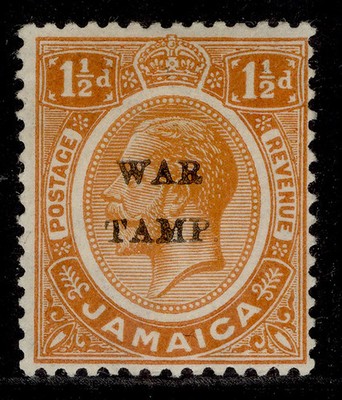 jamaica-gv-sg71b-1d-orange-m-mint-cat-250-s-in-stamp-omitteed
