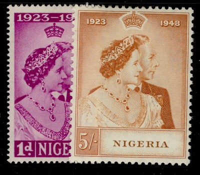 nigeria-gvi-sg62-63-1948-royal-silver-wedding-set-m-mint-cat-18
