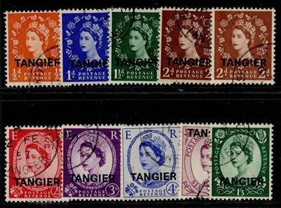 morocco-agencies-tan-qeii-sg313-322-1956-complete-set-fine-used-cat-38