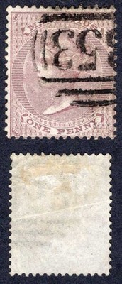 mauritius-sg46-1d-purple-brown-no-wmk-used-cat-50-pounds