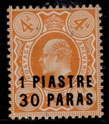 british-levant-edvii-sg19-1pi-30pa-on-4d-brown-orange-vlh-mint-cat-25
