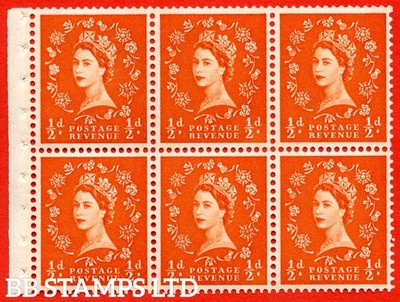 sg-610l-sb16-d-orange-red-an-unmounted-mint-booklet-pane-of-6-perf-b90624