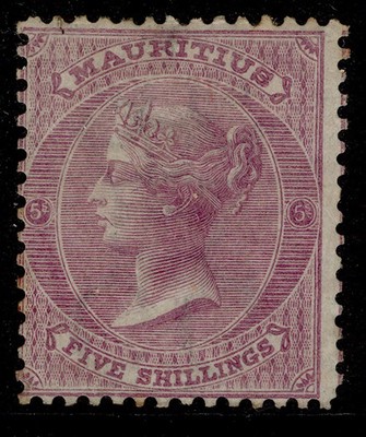mauritius-qv-sg71-5s-rosy-mauve-m-mint-cat-325