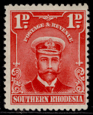 southern-rhodesia-gv-sg2-var-1d-bright-rose-m-mint-extra-line-left-variety